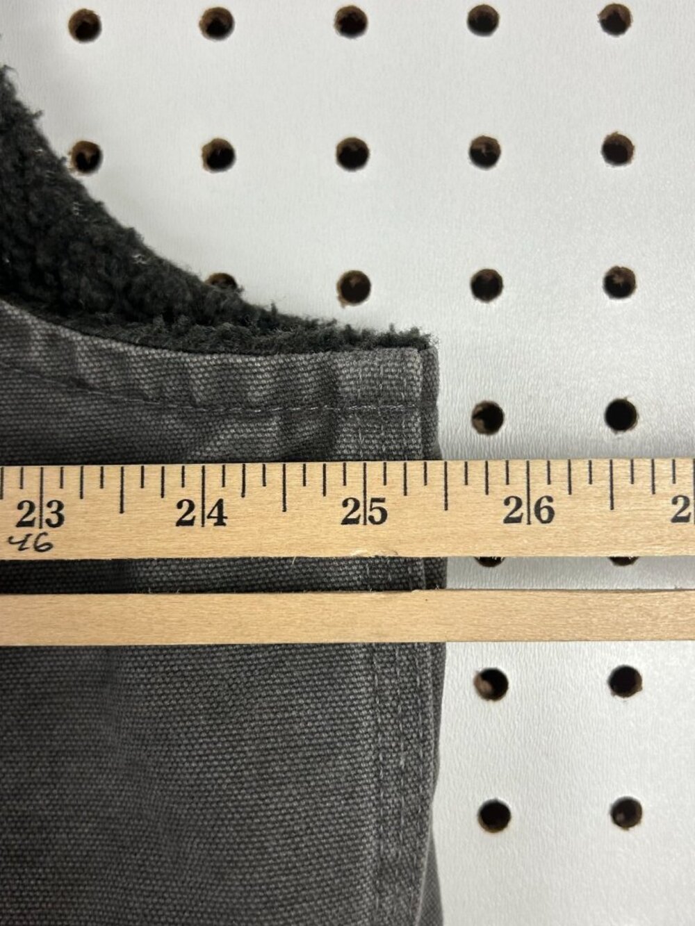 Carhartt Mens XL Sherpa Lined Vest Zip Work Wear Logo Gray Gravel Mock Neck V33 - Picture 6 of 8